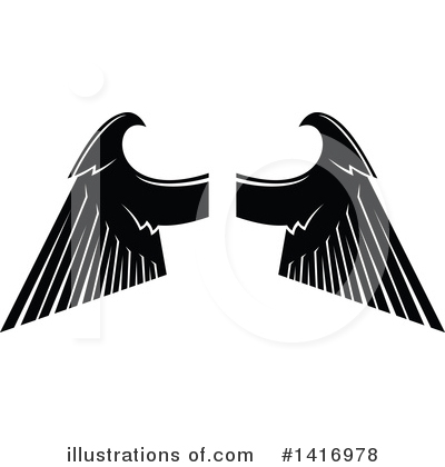 Royalty-Free (RF) Wings Clipart Illustration by Vector Tradition SM - Stock Sample #1416978