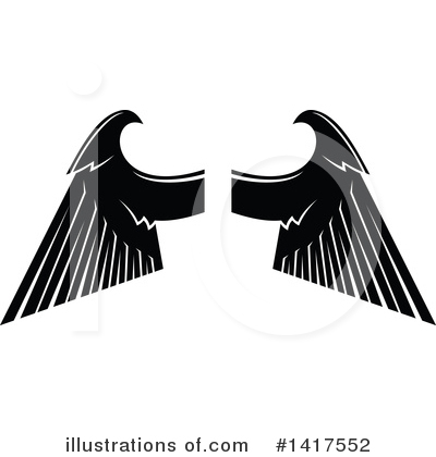 Royalty-Free (RF) Wings Clipart Illustration by Vector Tradition SM - Stock Sample #1417552
