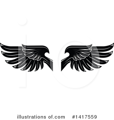 Royalty-Free (RF) Wings Clipart Illustration by Vector Tradition SM - Stock Sample #1417559