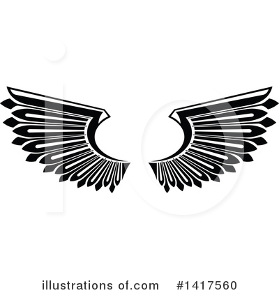 Royalty-Free (RF) Wings Clipart Illustration by Vector Tradition SM - Stock Sample #1417560