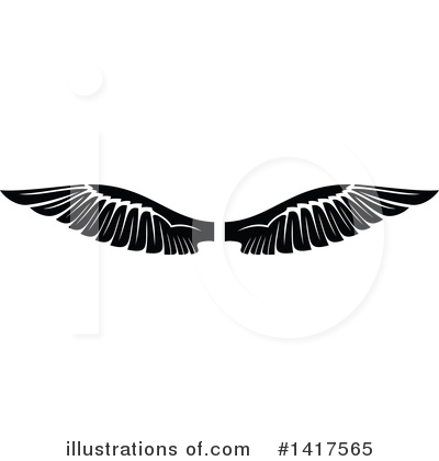Royalty-Free (RF) Wings Clipart Illustration by Vector Tradition SM - Stock Sample #1417565