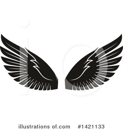 Royalty-Free (RF) Wings Clipart Illustration by Vector Tradition SM - Stock Sample #1421133