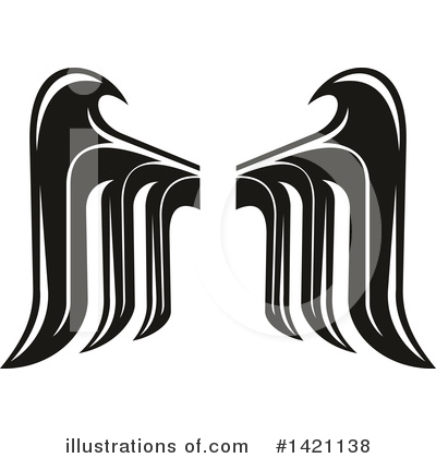 Royalty-Free (RF) Wings Clipart Illustration by Vector Tradition SM - Stock Sample #1421138