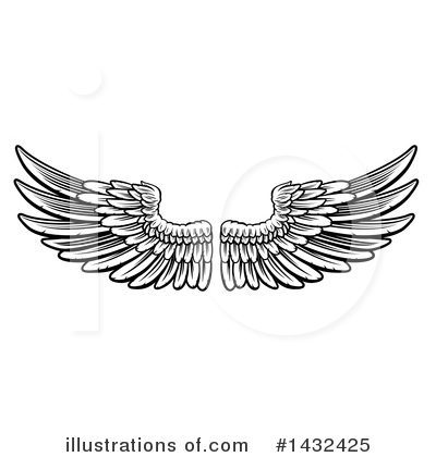 Royalty-Free (RF) Wings Clipart Illustration by AtStockIllustration - Stock Sample #1432425