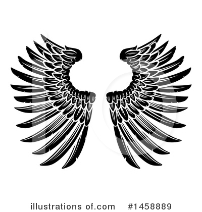 Royalty-Free (RF) Wings Clipart Illustration by AtStockIllustration - Stock Sample #1458889
