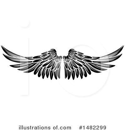 Royalty-Free (RF) Wings Clipart Illustration by AtStockIllustration - Stock Sample #1482299