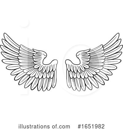 Royalty-Free (RF) Wings Clipart Illustration by AtStockIllustration - Stock Sample #1651982