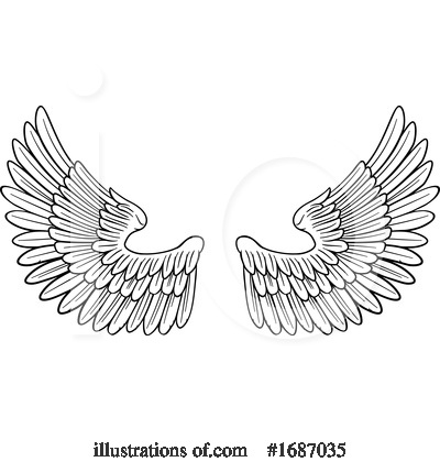 Royalty-Free (RF) Wings Clipart Illustration by AtStockIllustration - Stock Sample #1687035
