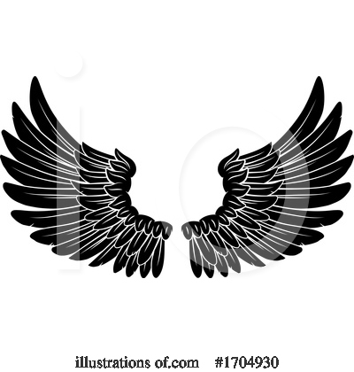 Royalty-Free (RF) Wings Clipart Illustration by AtStockIllustration - Stock Sample #1704930
