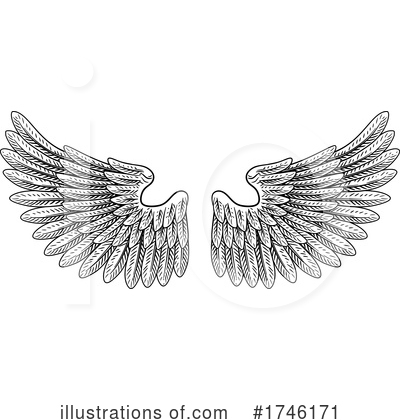 Royalty-Free (RF) Wings Clipart Illustration by AtStockIllustration - Stock Sample #1746171