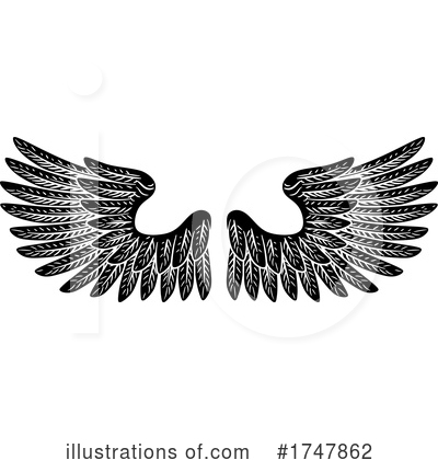 Royalty-Free (RF) Wings Clipart Illustration by AtStockIllustration - Stock Sample #1747862