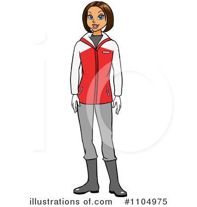 Royalty-Free (RF) Winter Apparel Clipart Illustration by Cartoon Solutions - Stock Sample #1104975