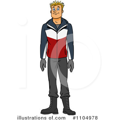Royalty-Free (RF) Winter Apparel Clipart Illustration by Cartoon Solutions - Stock Sample #1104978
