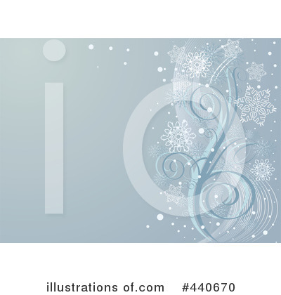 Royalty-Free (RF) Winter Background Clipart Illustration by Pushkin - Stock Sample #440670
