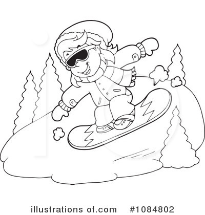 Snowboarding Clipart #1084802 by visekart