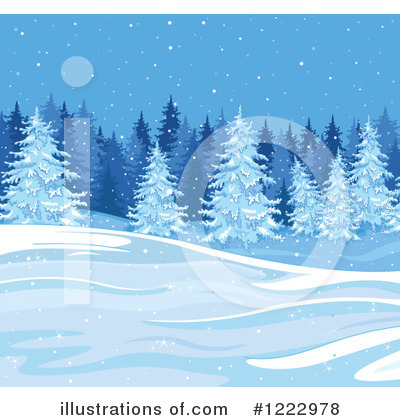 Royalty-Free (RF) Winter Clipart Illustration by Pushkin - Stock Sample #1222978