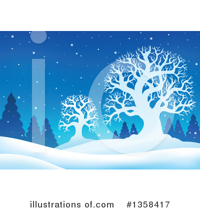 Royalty-Free (RF) Winter Clipart Illustration by visekart - Stock Sample #1358417