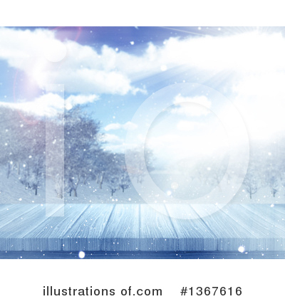 Royalty-Free (RF) Winter Clipart Illustration by KJ Pargeter - Stock Sample #1367616