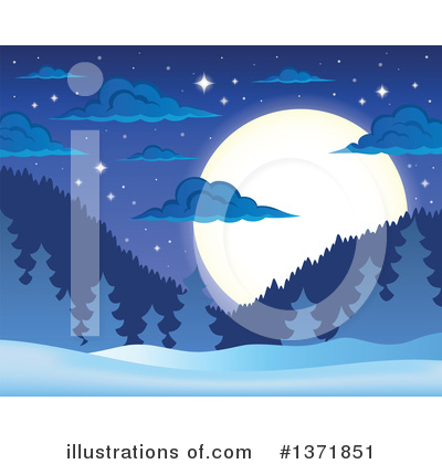 Full Moon Clipart #1371851 by visekart