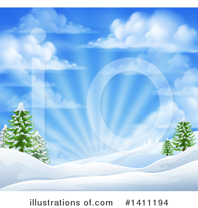 Christmas Background Clipart #1411194 by AtStockIllustration