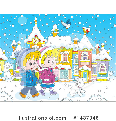Royalty-Free (RF) Winter Clipart Illustration by Alex Bannykh - Stock Sample #1437946