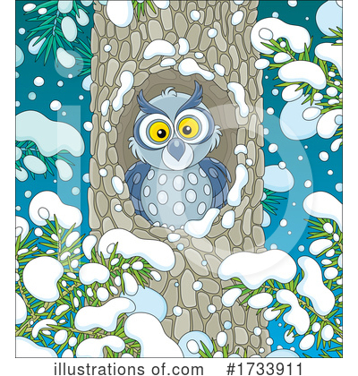Owl Clipart #1733911 by Alex Bannykh
