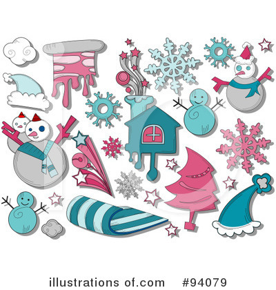 Snowflakes Clipart #94079 by BNP Design Studio