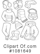 Winter Clothes Clipart #1081649 by visekart