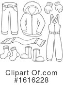 Winter Clothes Clipart #1616228 by visekart