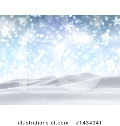 Royalty-Free (RF) Winter Landscape Clipart Illustration by KJ Pargeter - Stock Sample #1434041