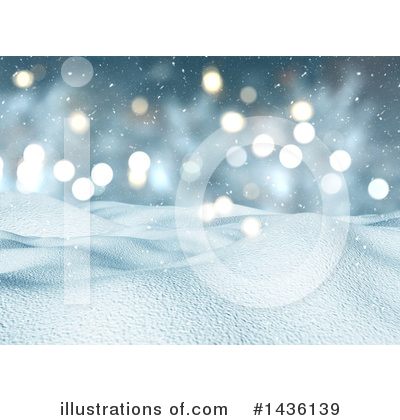 Royalty-Free (RF) Winter Landscape Clipart Illustration by KJ Pargeter - Stock Sample #1436139