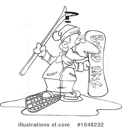 Royalty-Free (RF) Winter Sports Clipart Illustration by toonaday - Stock Sample #1048232