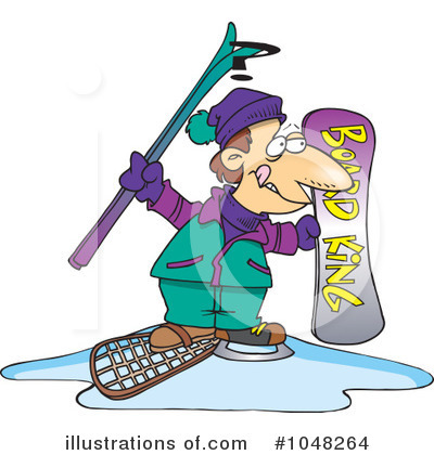 Skiing Clipart #1048264 by toonaday