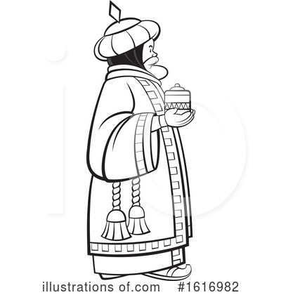 Royalty-Free (RF) Wise Man Clipart Illustration by Lal Perera - Stock Sample #1616982