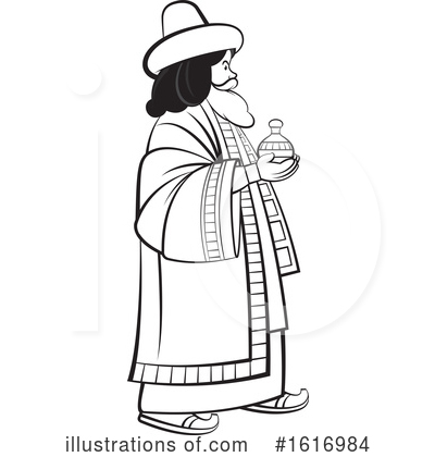 Royalty-Free (RF) Wise Man Clipart Illustration by Lal Perera - Stock Sample #1616984