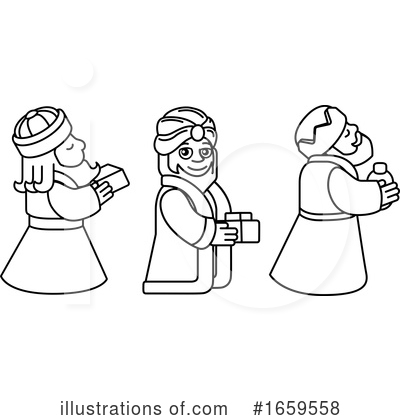 Royalty-Free (RF) Wise Men Clipart Illustration by AtStockIllustration - Stock Sample #1659558