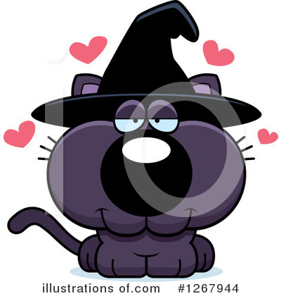 Royalty-Free (RF) Witch Cat Clipart Illustration by Cory Thoman - Stock Sample #1267944