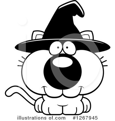 Royalty-Free (RF) Witch Cat Clipart Illustration by Cory Thoman - Stock Sample #1267945