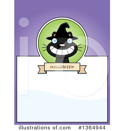 Royalty-Free (RF) Witch Cat Clipart Illustration by Cory Thoman - Stock Sample #1364944