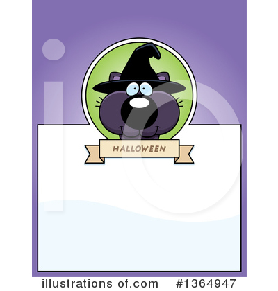 Royalty-Free (RF) Witch Cat Clipart Illustration by Cory Thoman - Stock Sample #1364947
