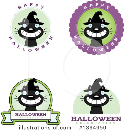 Royalty-Free (RF) Witch Cat Clipart Illustration by Cory Thoman - Stock Sample #1364950