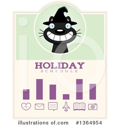 Royalty-Free (RF) Witch Cat Clipart Illustration by Cory Thoman - Stock Sample #1364954
