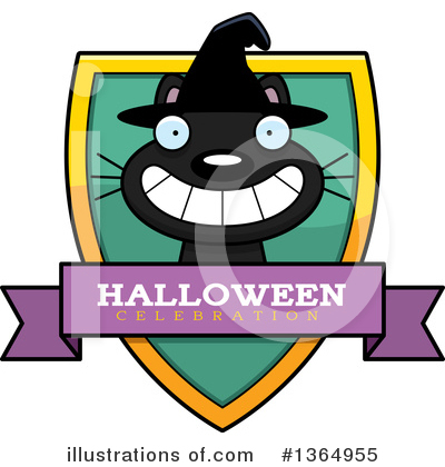 Royalty-Free (RF) Witch Cat Clipart Illustration by Cory Thoman - Stock Sample #1364955