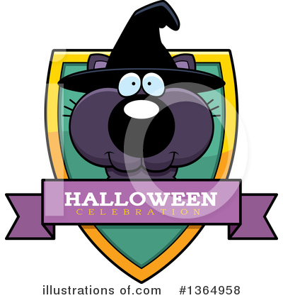 Royalty-Free (RF) Witch Cat Clipart Illustration by Cory Thoman - Stock Sample #1364958