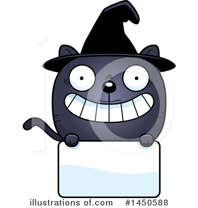Royalty-Free (RF) Witch Cat Clipart Illustration by Cory Thoman - Stock Sample #1450588