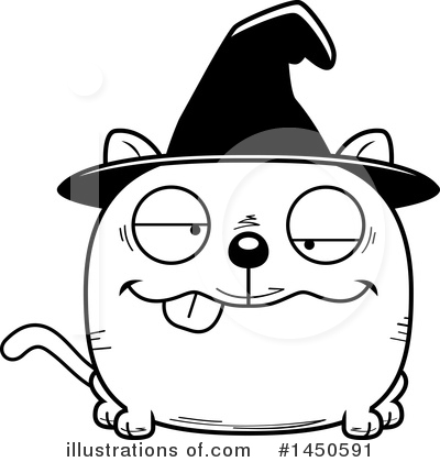 Royalty-Free (RF) Witch Cat Clipart Illustration by Cory Thoman - Stock Sample #1450591