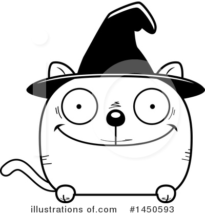 Royalty-Free (RF) Witch Cat Clipart Illustration by Cory Thoman - Stock Sample #1450593