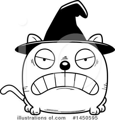 Royalty-Free (RF) Witch Cat Clipart Illustration by Cory Thoman - Stock Sample #1450595