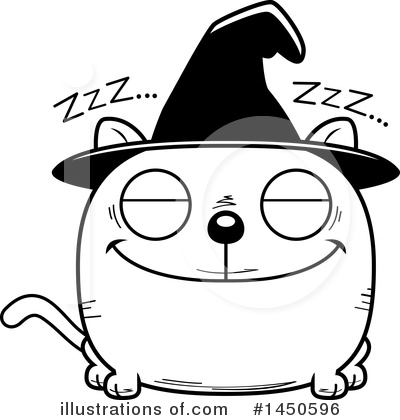 Royalty-Free (RF) Witch Cat Clipart Illustration by Cory Thoman - Stock Sample #1450596