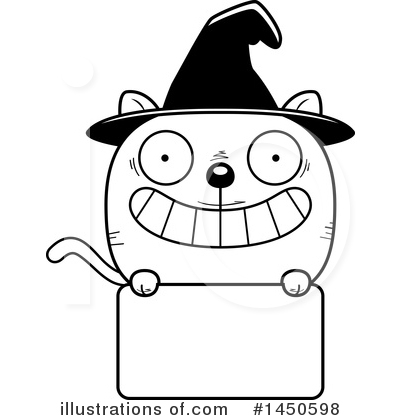 Royalty-Free (RF) Witch Cat Clipart Illustration by Cory Thoman - Stock Sample #1450598
